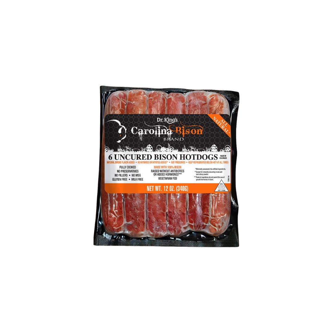 Bison Uncured Hotdogs